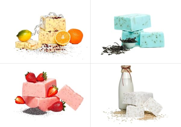 Base de savon glycérine transparente Forbury 1kg faible-3