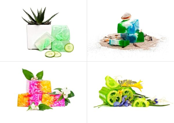 Base de savon glycérine transparente Forbury 1kg faible-2