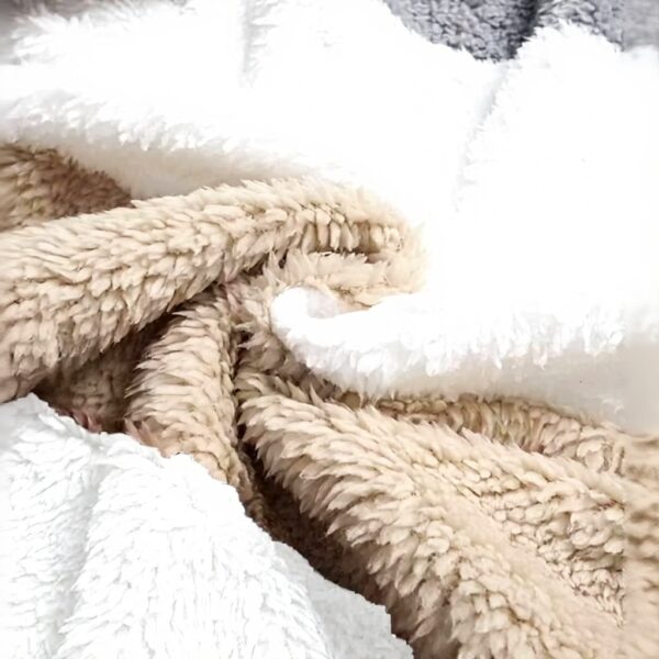 Manteau polaire femme ABINGOO zippé capuche doux hiver