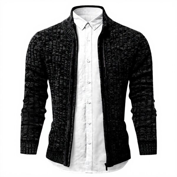 Cardigan Homme AOLI RAY Gilet Zippé Maille Automne Hiver