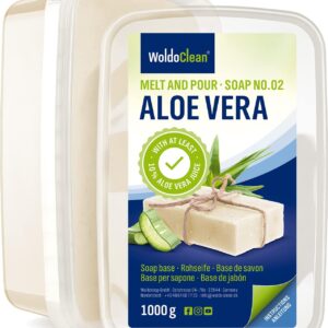 Base de savon transparent sans SLS WoldoClean Aloe Vera 1 kg-0