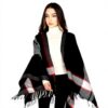 Châle Femme OIZEN Poncho Ouvert Gilet Cape Automne Hiver