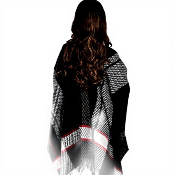 Châle Femme OIZEN Poncho Ouvert Gilet Cape Automne Hiver