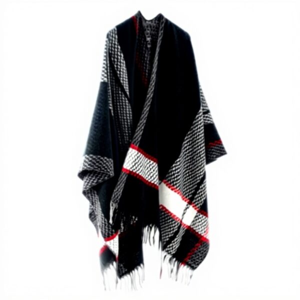 Châle Femme OIZEN Poncho Ouvert Gilet Cape Automne Hiver