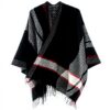 Châle Femme OIZEN Poncho Ouvert Gilet Cape Automne Hiver