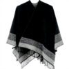 Poncho Femme Châle Doux Viscose Nylon Polyester Oversize