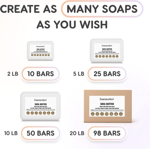 Base de savon beurre de karité bio Essencetics 1 kg-1