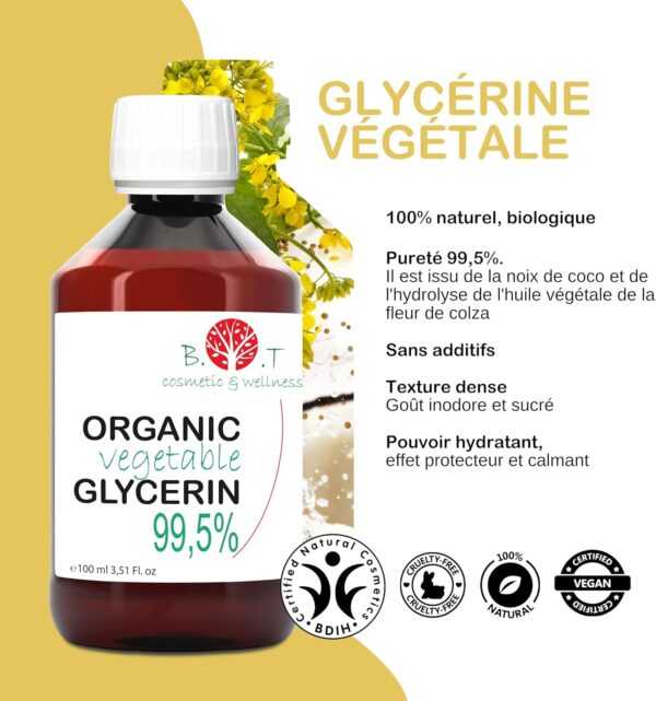 Glycérine Végétale Bio Hydratant Visage Corps Cosmétique-1