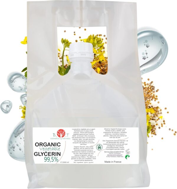Glycérine Végétale Bio Hydratant Visage Corps Cosmétique-0