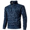 Pull homme KTWOLEN fermeture éclair 34 col montant polaire