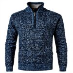 Pull homme KTWOLEN fermeture éclair 34 col montant polaire