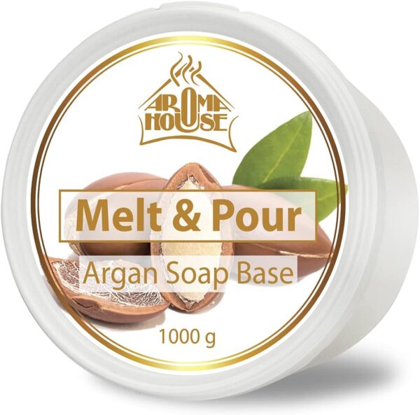Savon glycérine huile d'argan AROMATIKA base créative 1 kg-1
