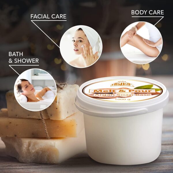 Savon glycérine huile d'argan AROMATIKA base créative 1 kg-2