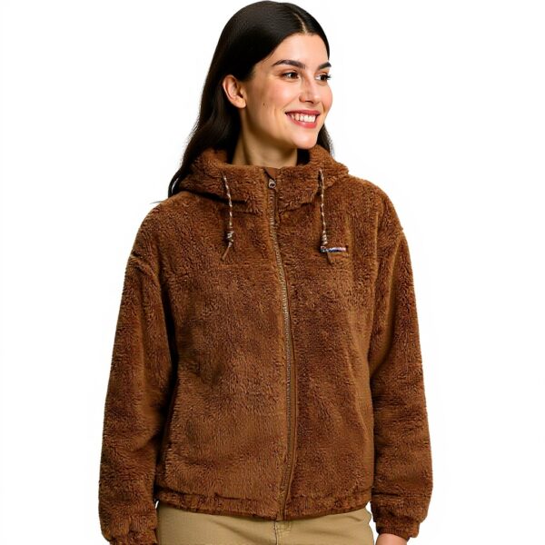 Veste polaire femme Pioneer Camp chaude reversible capuche