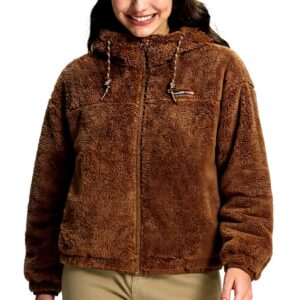 Veste polaire femme Pioneer Camp chaude reversible capuche