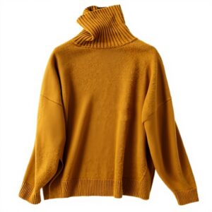 Pull en Cachemire Femme Wenwenma Col Haut Mode Confortable