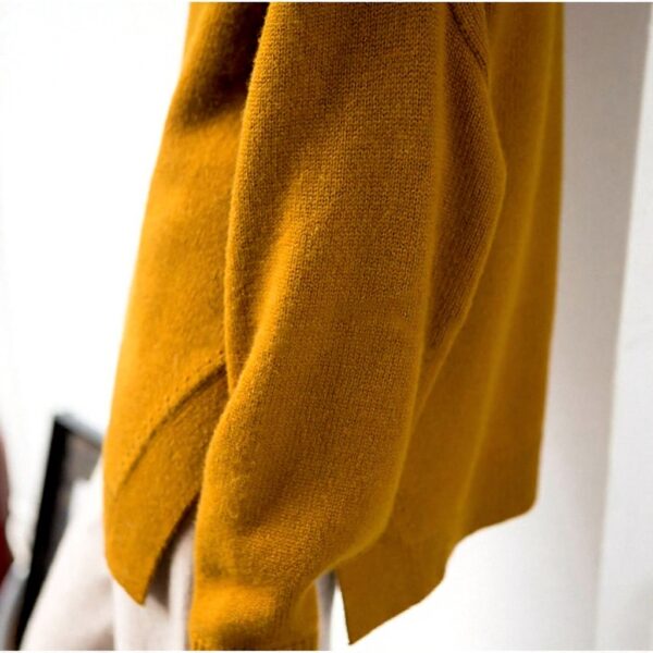 Pull en Cachemire Femme Wenwenma Col Haut Mode Confortable