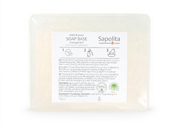 Base de savon glycérine transparente Sapolita fabrication