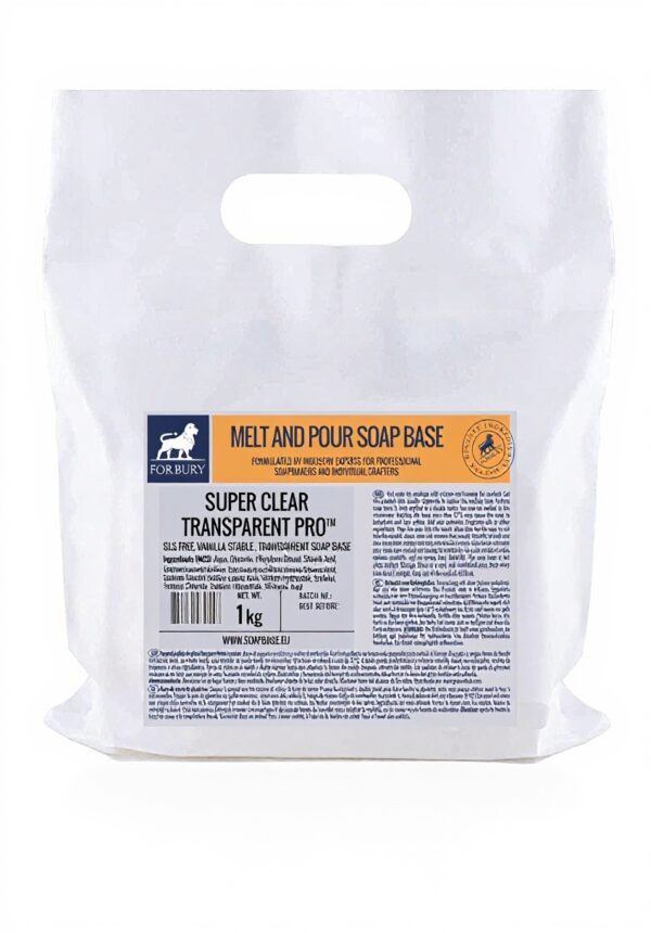 Base de savon glycérine transparente Forbury 1kg sans SLS