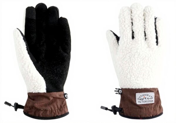 Gants Picture Chaku Sherpa unisex café chicory mode
