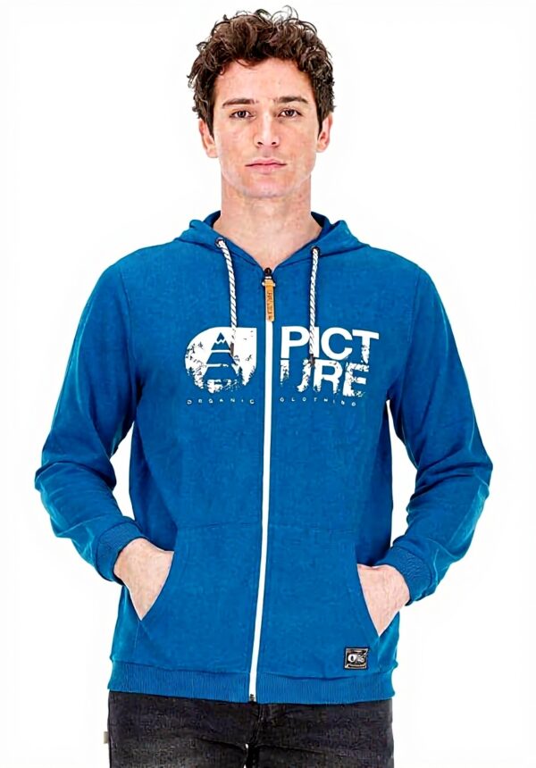 Sweat Picture Basement Zip Hoodie Blue - Fermeture Éclair